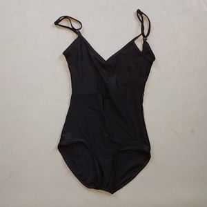 adjustable strap camisole leotard